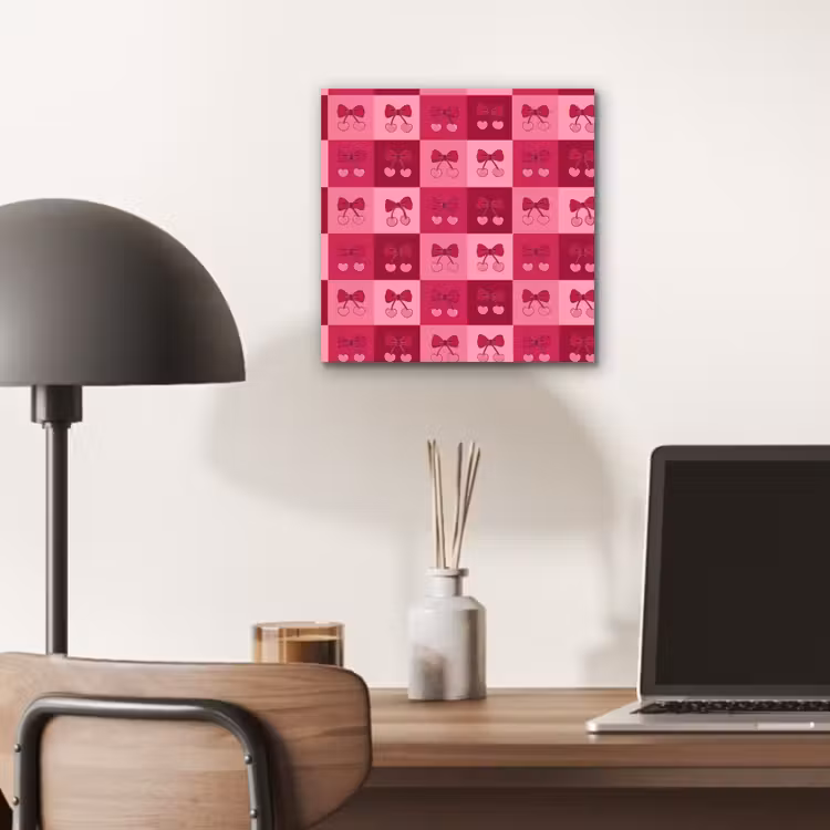 Kersen - Strikjes - Speels - Roze - Bordeaux aluminium wit klein 46 -sfeer5