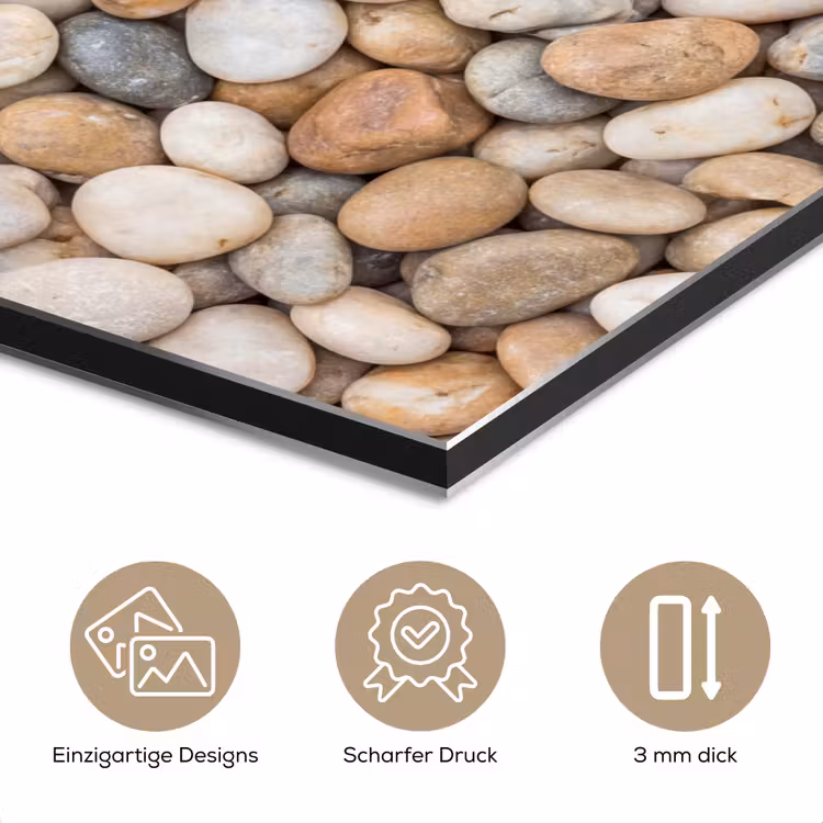 Kiezelstenen - Natuur - Textuur - Beige - Grijs aluminium wit klein -closeup_DE