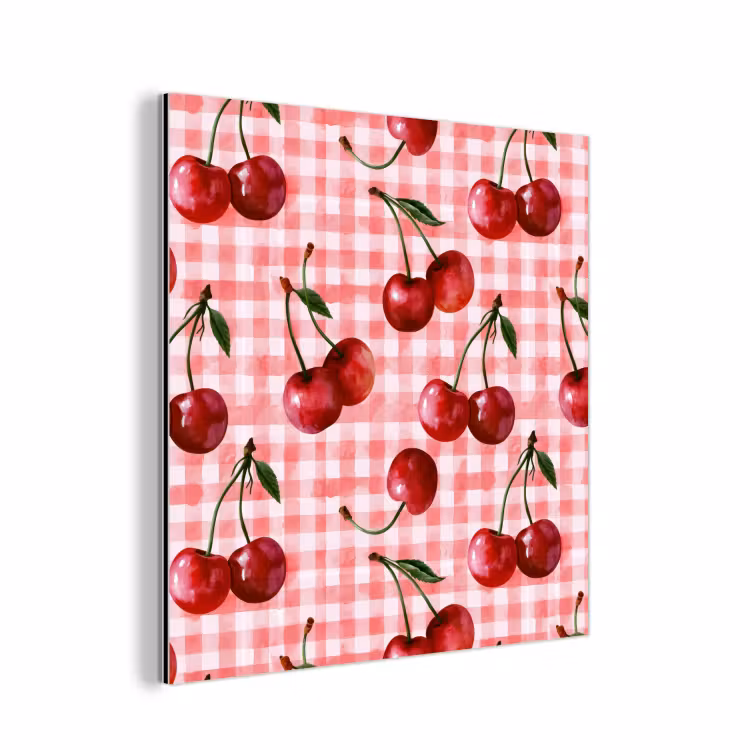 Kersen - Blokken - Rood aluminium wit klein 46 -3d