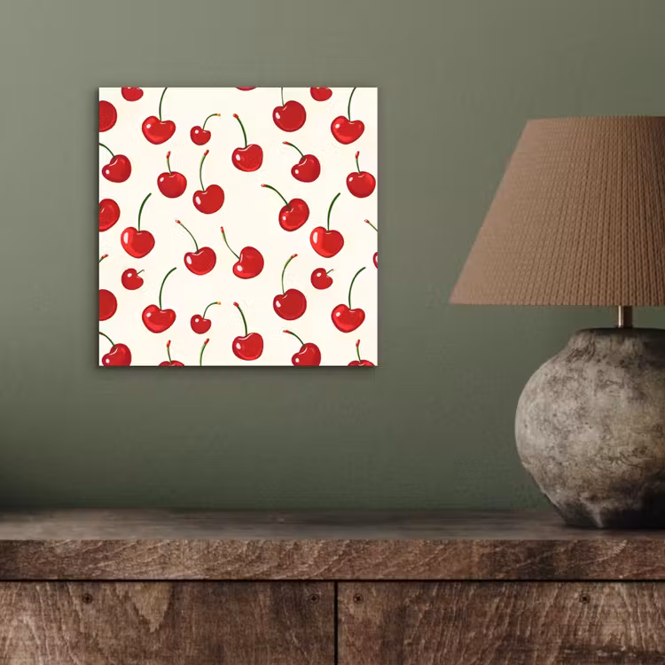 Kersen - Minimalistisch - Rood aluminium wit klein 46 -sfeer2