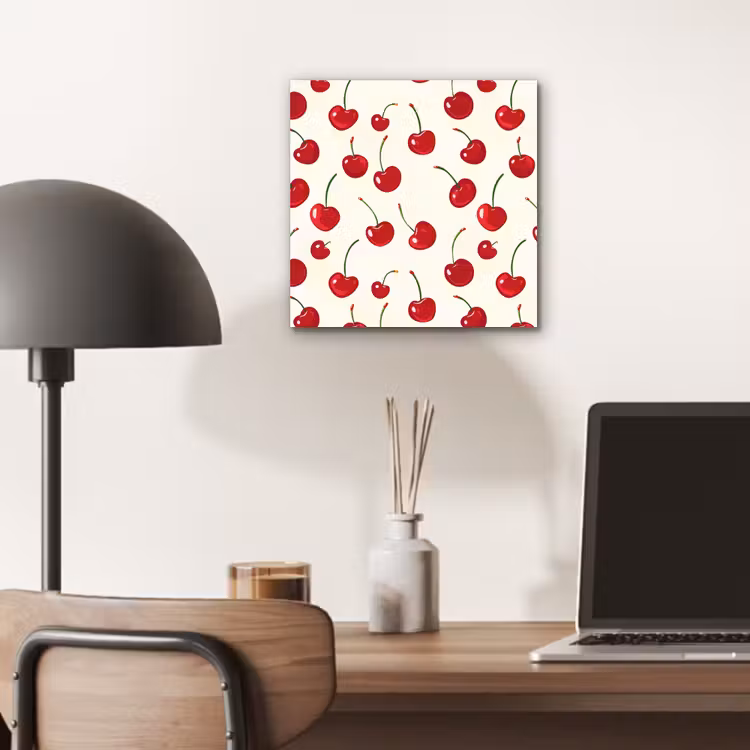 Kersen - Minimalistisch - Rood aluminium wit klein 46 -sfeer5