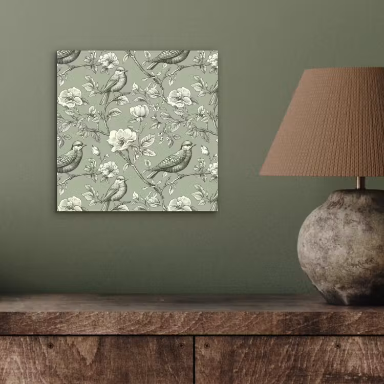 Klassiek - Botanisch - Groen aluminium wit klein 46 -sfeer2