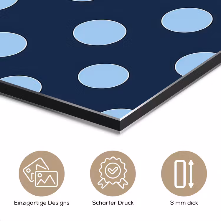 Klassiek - Dots - Blauw aluminium wit klein 46 -closeup_DE