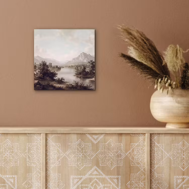 Klassiek - Landschap - Sereen aluminium wit klein -sfeer4