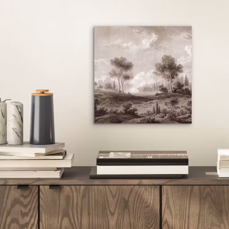 Klassiek - Landschap - Neutraal aluminium wit klein -sfeer1