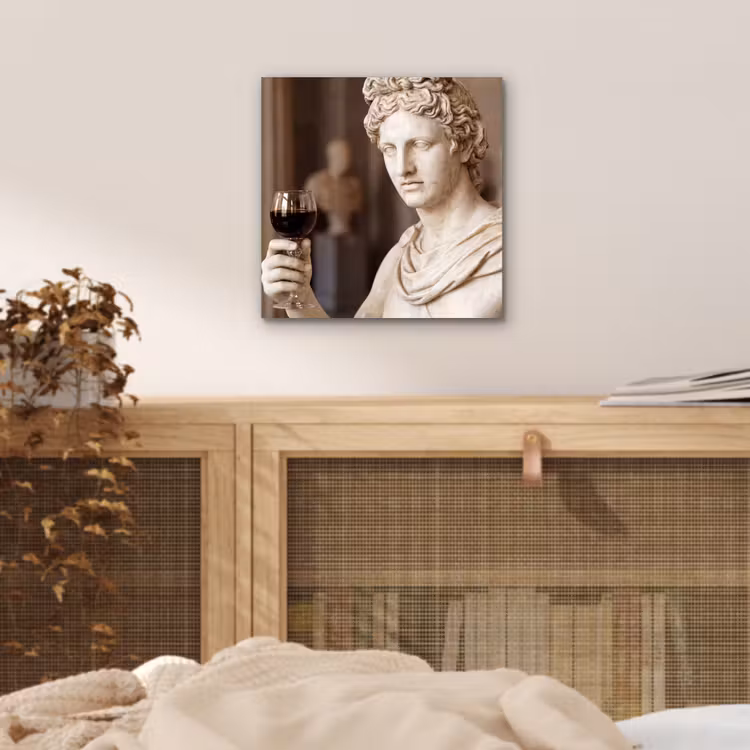 Klassiek - Marmer - Wijn aluminium wit klein -sfeer3