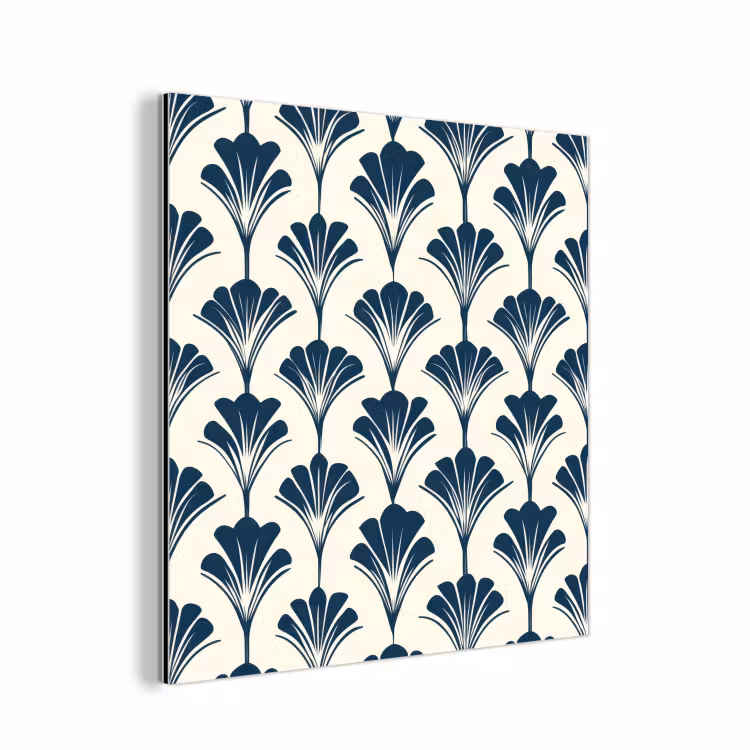 Klassiek - Motief - Blauw aluminium wit klein 46 -3d