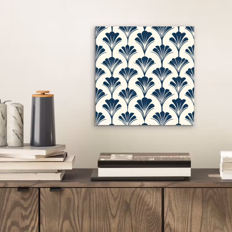 Klassiek - Motief - Blauw aluminium wit klein 46 -sfeer1