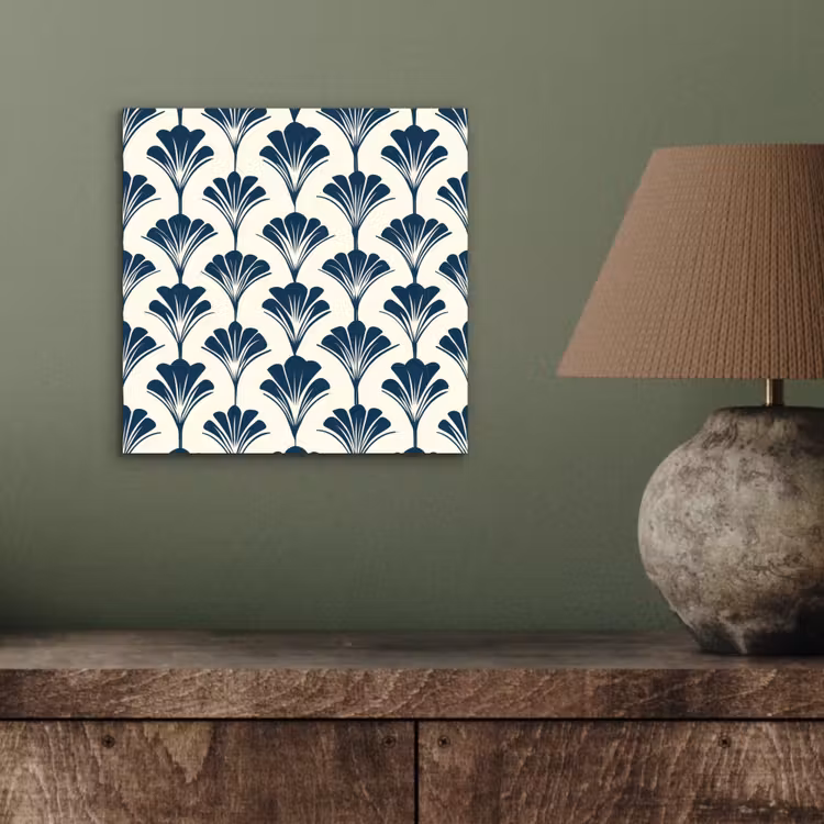 Klassiek - Motief - Blauw aluminium wit klein 46 -sfeer2