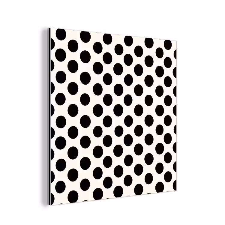 Klassiek - Stippen - Zwart aluminium wit klein 46 -3d