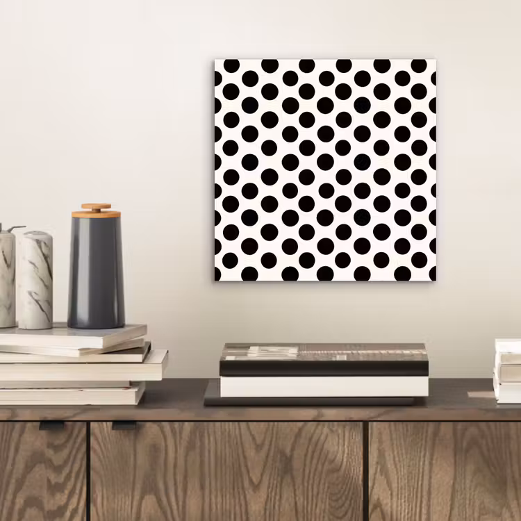 Klassiek - Stippen - Zwart aluminium wit klein 46 -sfeer1