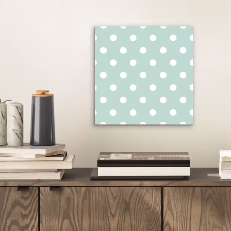 Klassiek - Polka - Groen aluminium wit klein 46 -sfeer1