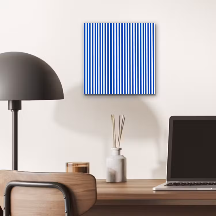 Klassiek - Strepen - Blauw aluminium wit klein 46 -sfeer5