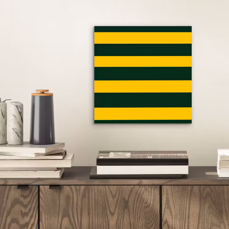 Klassiek - Strepen - Groen aluminium wit klein 46 -sfeer1