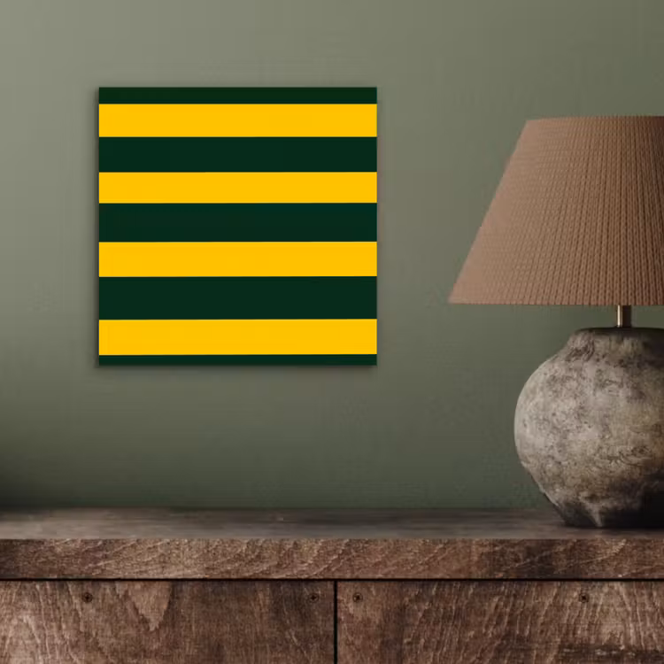 Klassiek - Strepen - Groen aluminium wit klein 46 -sfeer2