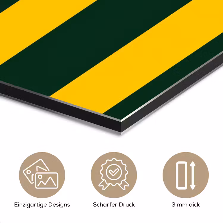 Klassiek - Strepen - Groen aluminium wit klein 46 -closeup_DE