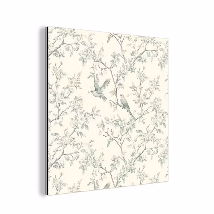 Klassiek - Vogels - Groen aluminium wit klein 46 -3d
