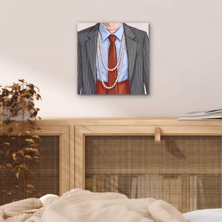 Kleding - Strik - Parels - Klassiek - Mode aluminium wit klein -sfeer3