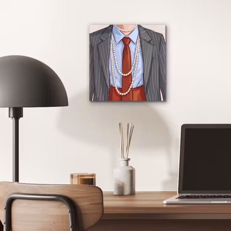 Kleding - Strik - Parels - Klassiek - Mode aluminium wit klein -sfeer5