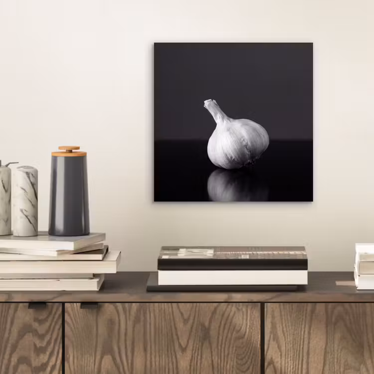 Knoflook - Zwart - Wit aluminium wit klein -sfeer1