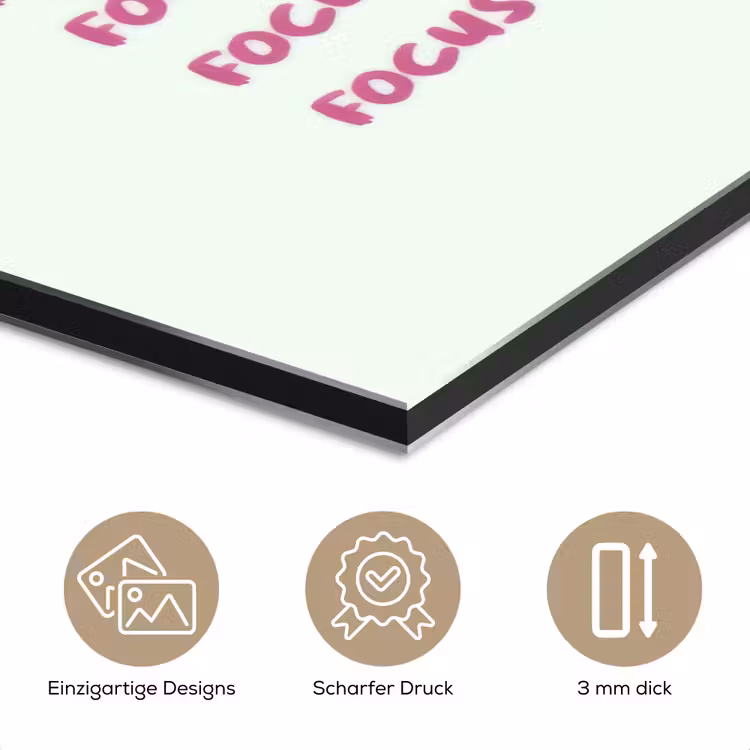 Focus on the good - Roze aluminium wit klein -closeup_DE