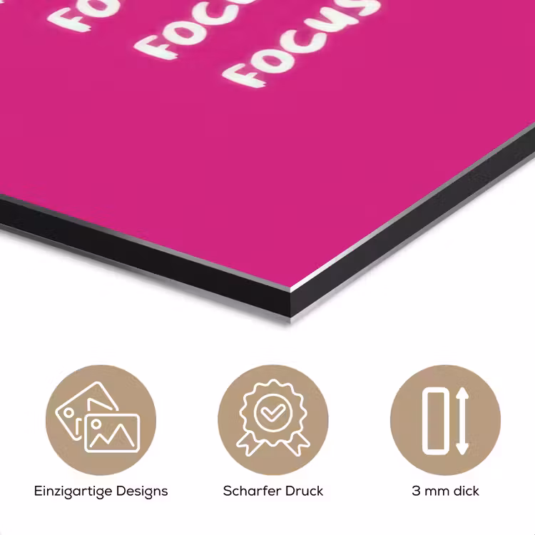 Focus on the good - Roze - wit aluminium wit klein -closeup_DE