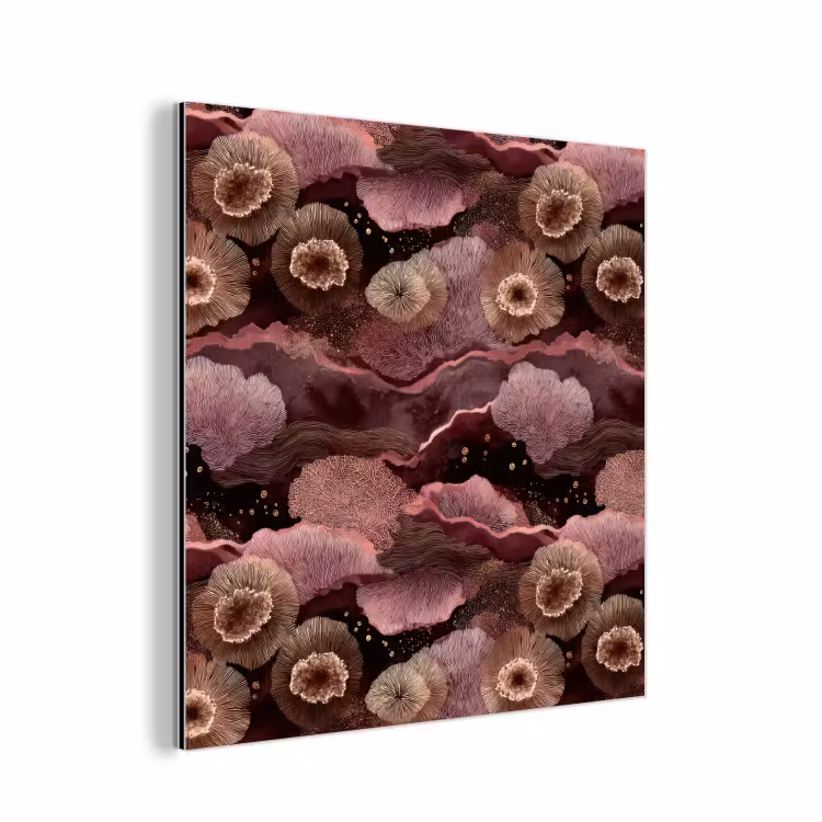 Koraal - Organisch - Roze aluminium wit klein 46 -3d