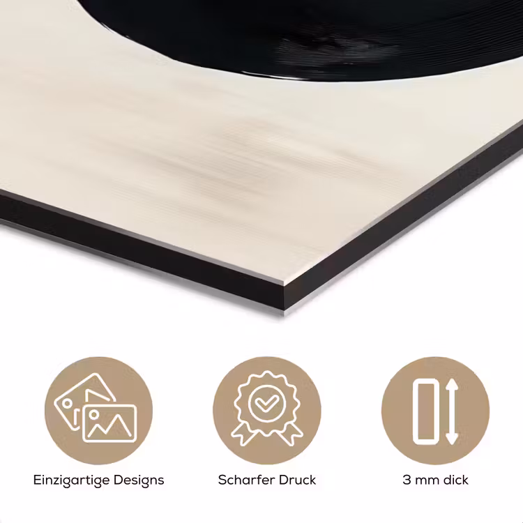 Cirkels - Vorm - Beige - Abstract aluminium wit klein -closeup_DE