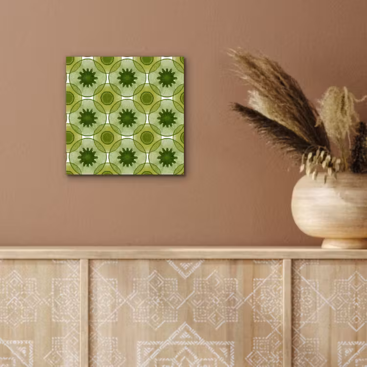 Cirkels - Patroon - Groen aluminium wit klein 46 -sfeer4