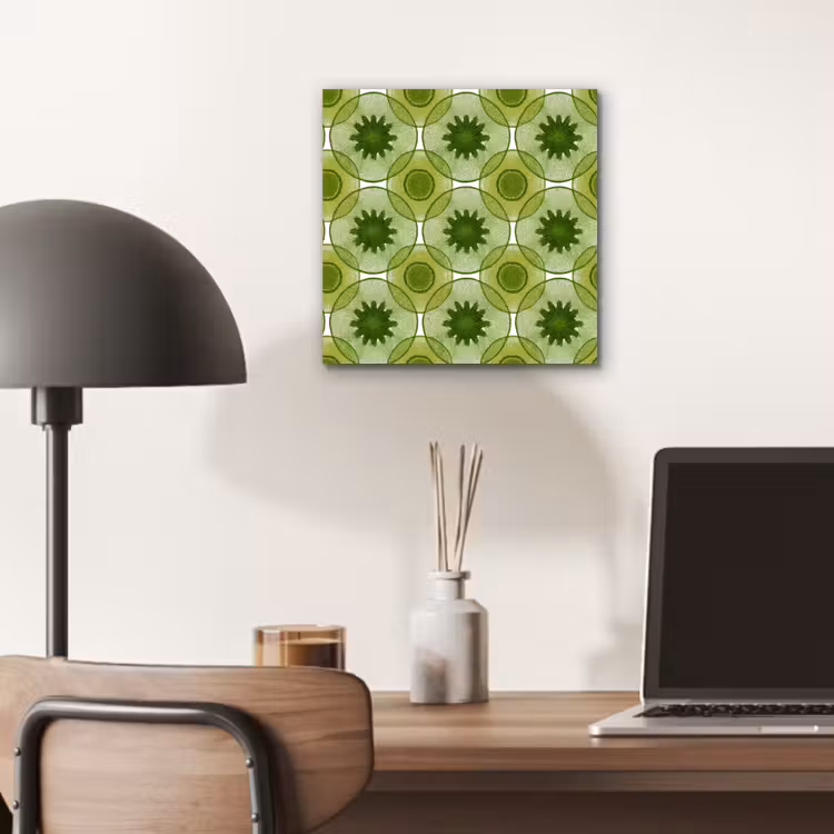 Cirkels - Patroon - Groen aluminium wit klein 46 -sfeer5