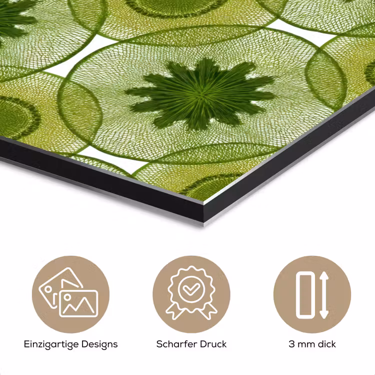 Cirkels - Patroon - Groen aluminium wit klein 46 -closeup_DE