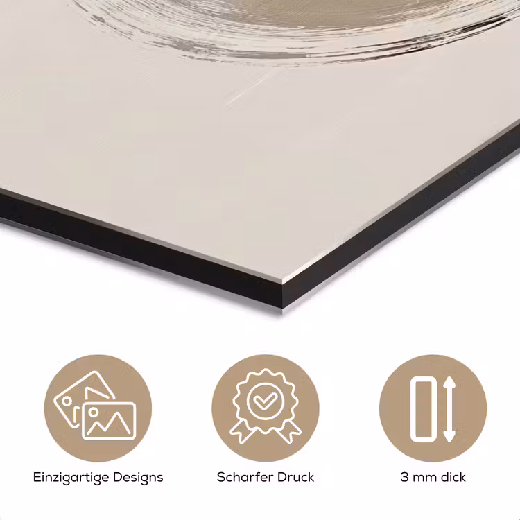 Cirkels - Strepen - Minimalistisch - Zwart aluminium wit klein -closeup_DE