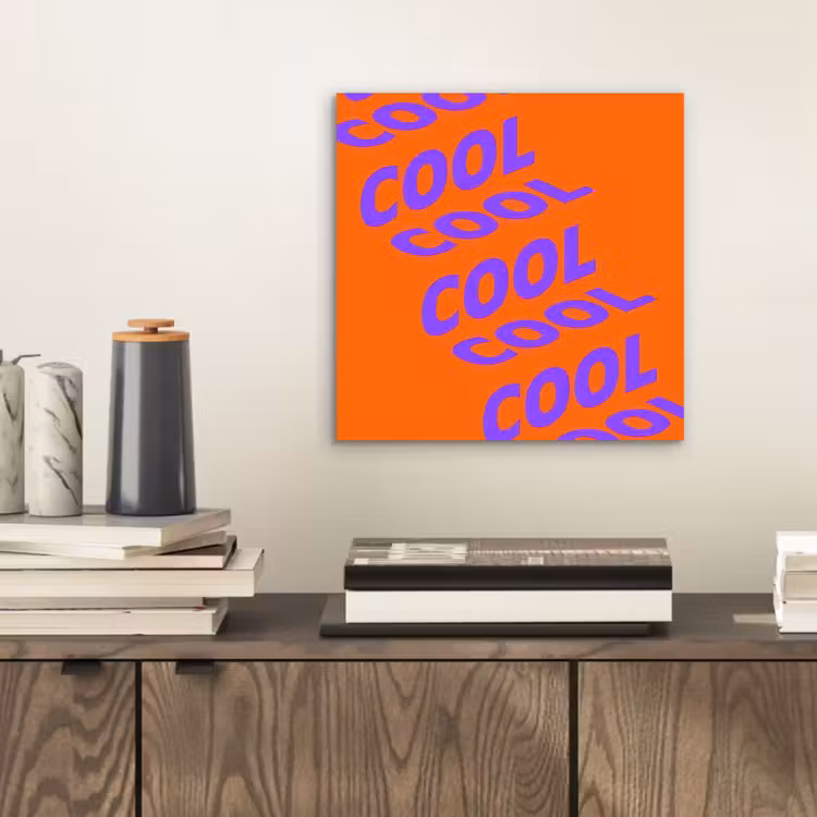 Cool - Paars - Oranje aluminium wit klein -sfeer1