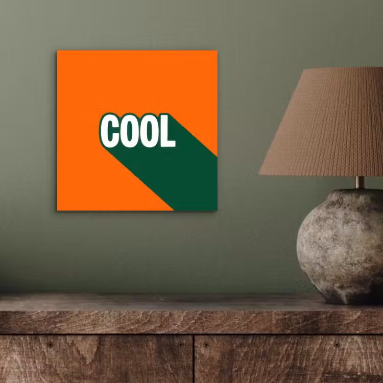 Cool - Oranje - Groen aluminium wit klein -sfeer2