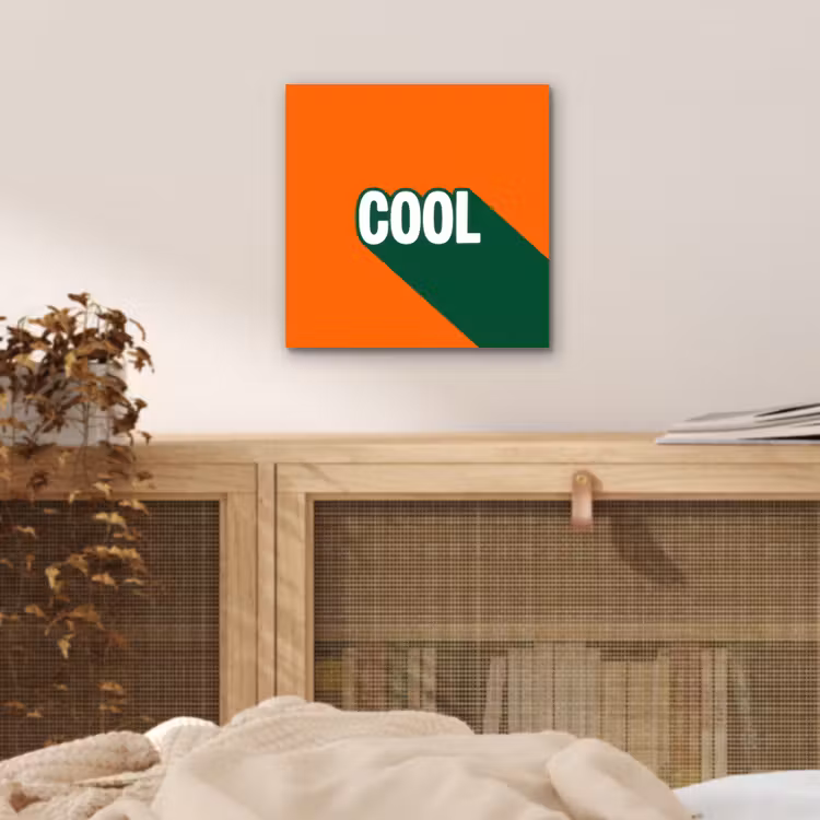 Cool - Oranje - Groen aluminium wit klein -sfeer3