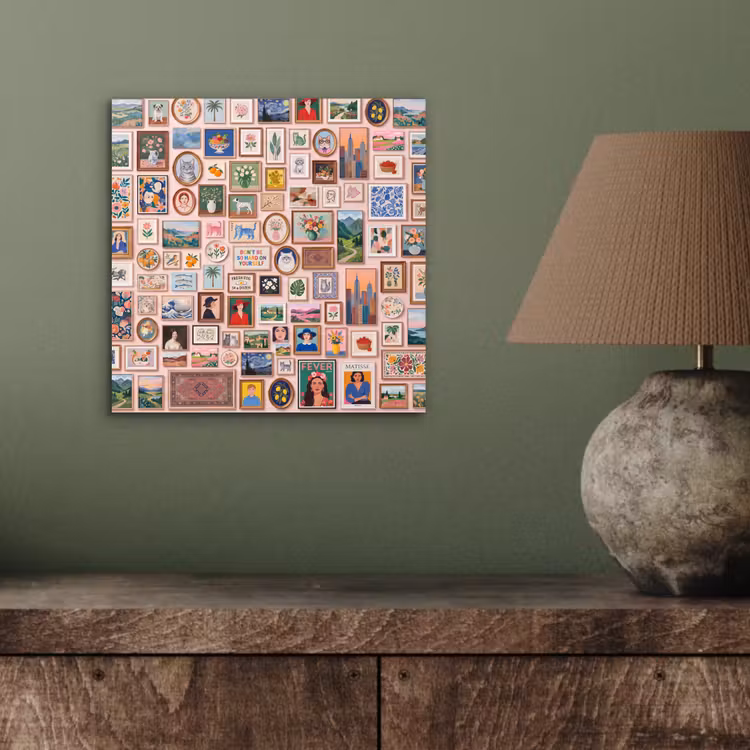 Kunst - Collectie - Decoratie - Modern - Kleurrijk aluminium wit klein -sfeer2