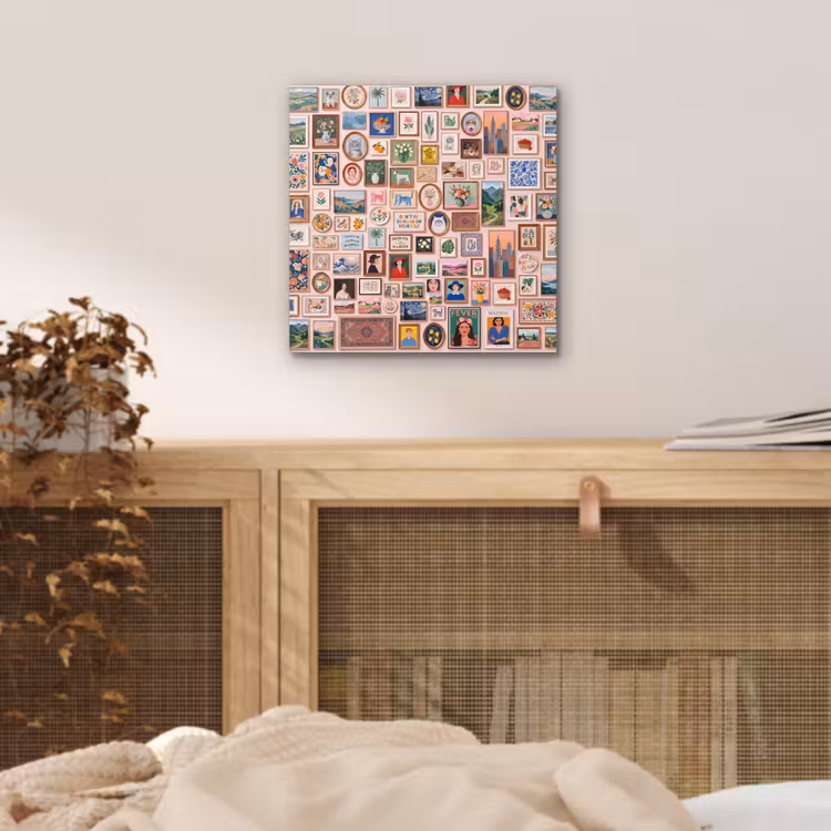 Kunst - Collectie - Decoratie - Modern - Kleurrijk aluminium wit klein -sfeer3