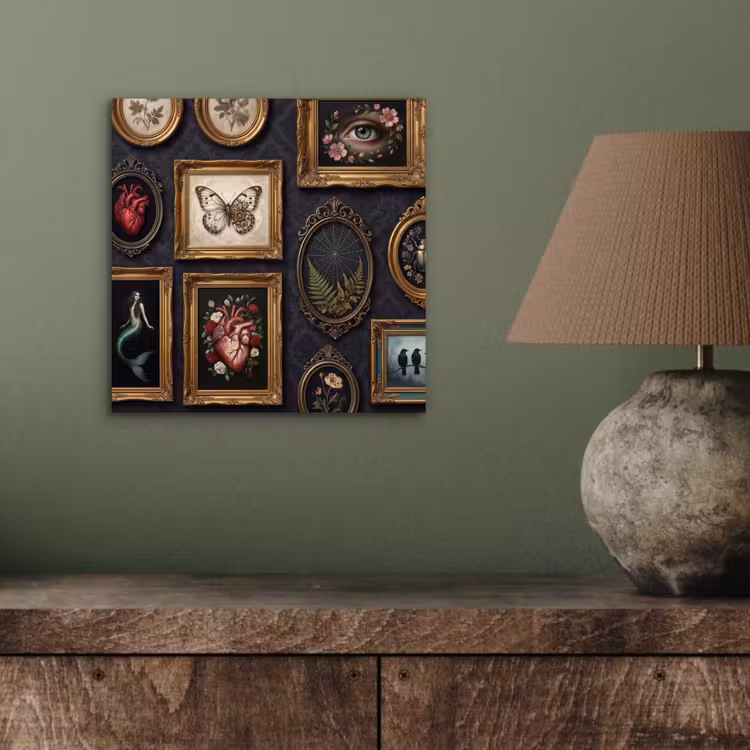 Kunst - Collectie - Vintage - Klassiek - Donker aluminium wit klein -sfeer2