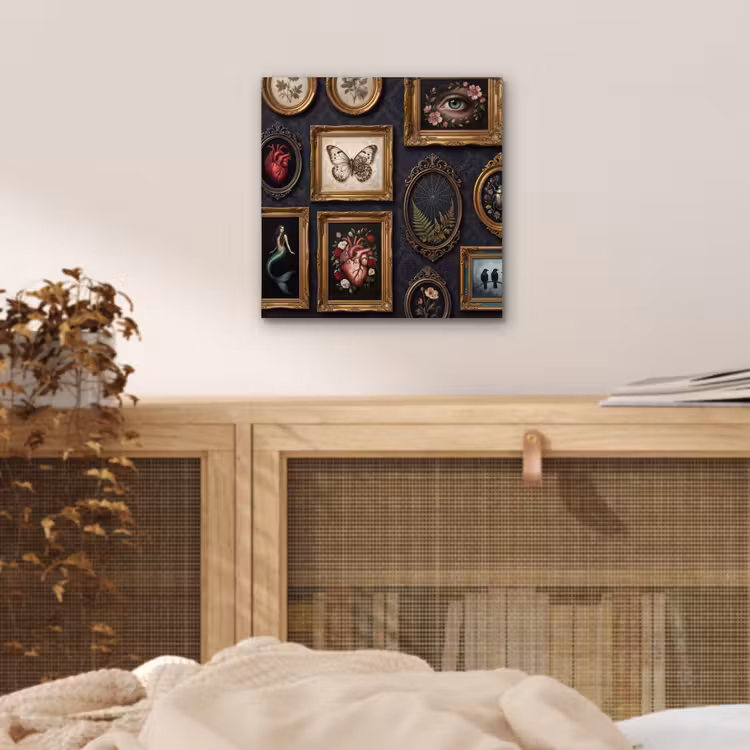 Kunst - Collectie - Vintage - Klassiek - Donker aluminium wit klein -sfeer3