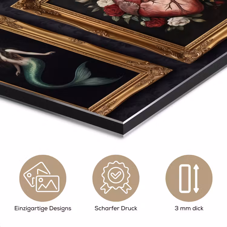 Kunst - Collectie - Vintage - Klassiek - Donker aluminium wit klein -closeup_DE