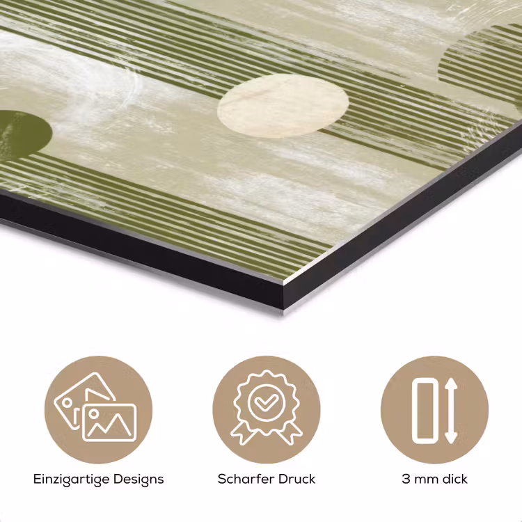 Artistiek - Modern - Groen aluminium wit klein 46 -closeup_DE