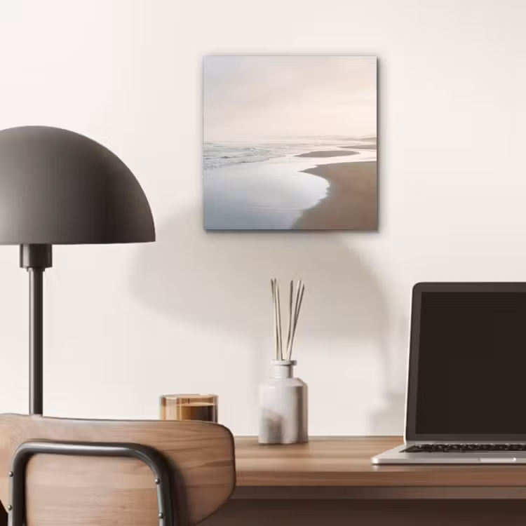 Kustlijn - Strand - Oceaan aluminium wit klein -sfeer5