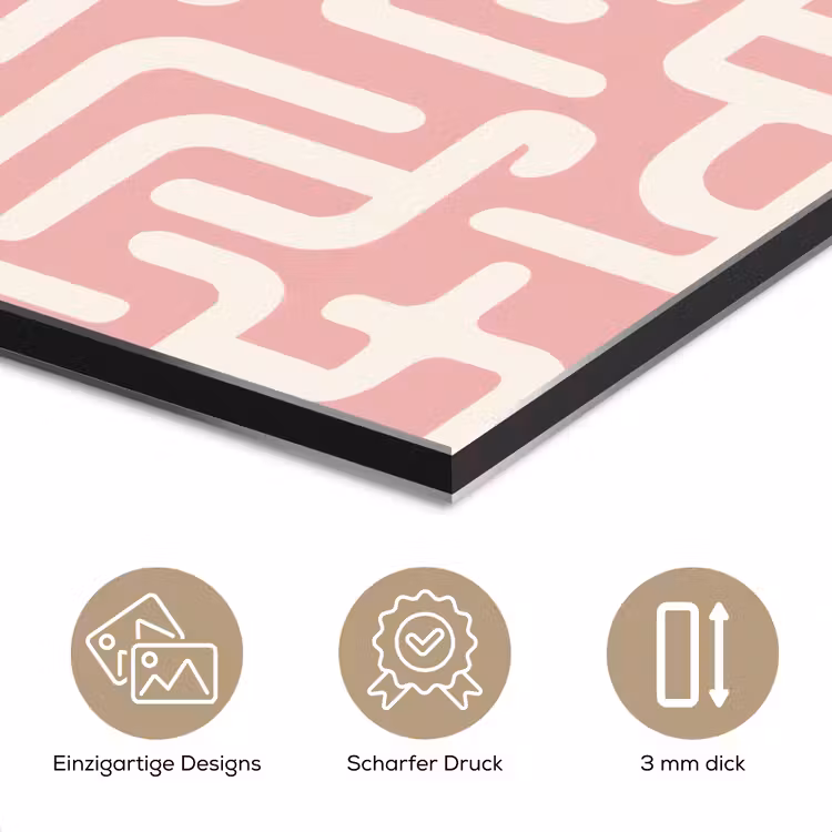 Doolhofpatroon - Roze - Wit - Abstract aluminium wit klein 46 -closeup_DE