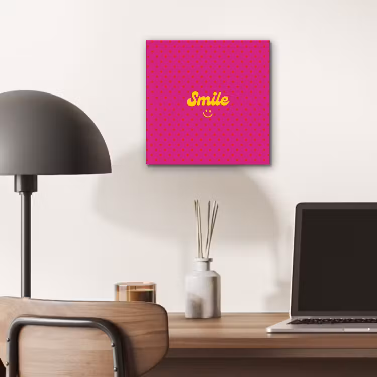 Smile - Stippen - Roze aluminium wit klein -sfeer5