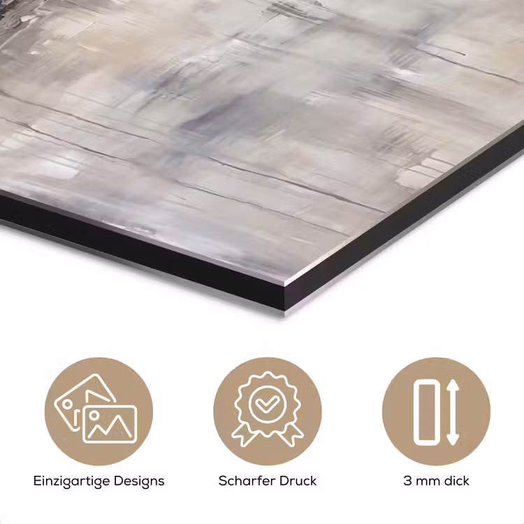 Landschap - Horizon - Natuur - Abstract - Neutraal aluminium wit klein -closeup_DE