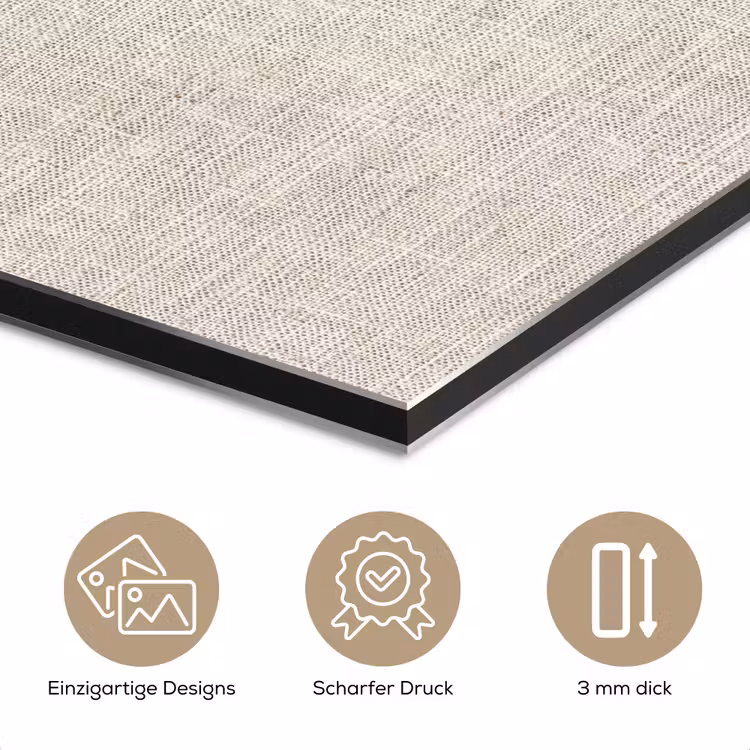 Linnen - Textuur - Beige aluminium wit klein 46 -closeup_DE