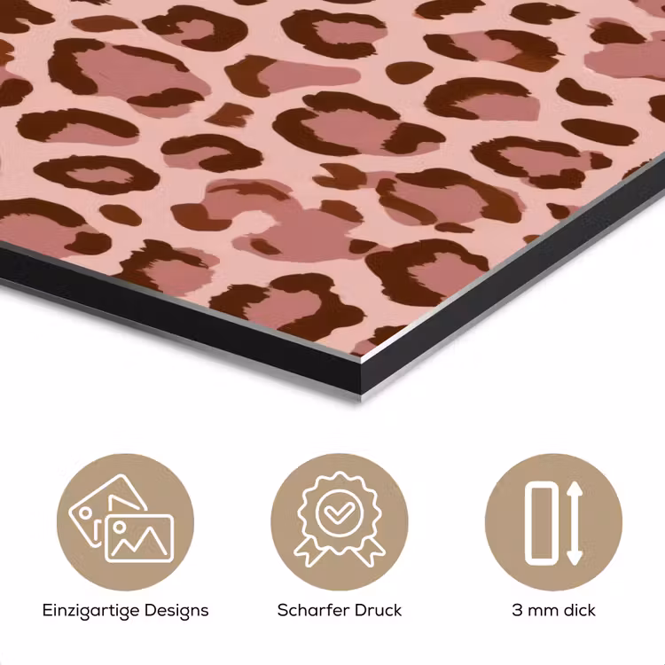 Luipaard - Patroon - Roze aluminium wit klein 46 -closeup_DE