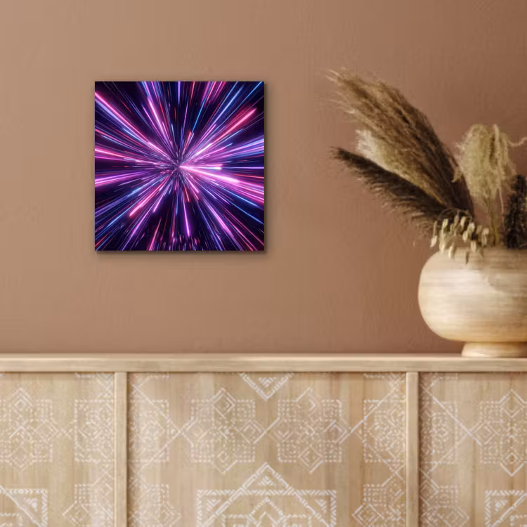 Lichtsnelheid - Ruimte - Roze - Paars aluminium wit klein -sfeer4