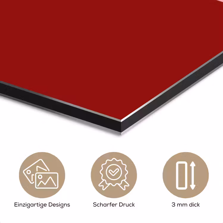 Love - Hart - Rood aluminium wit klein -closeup_DE