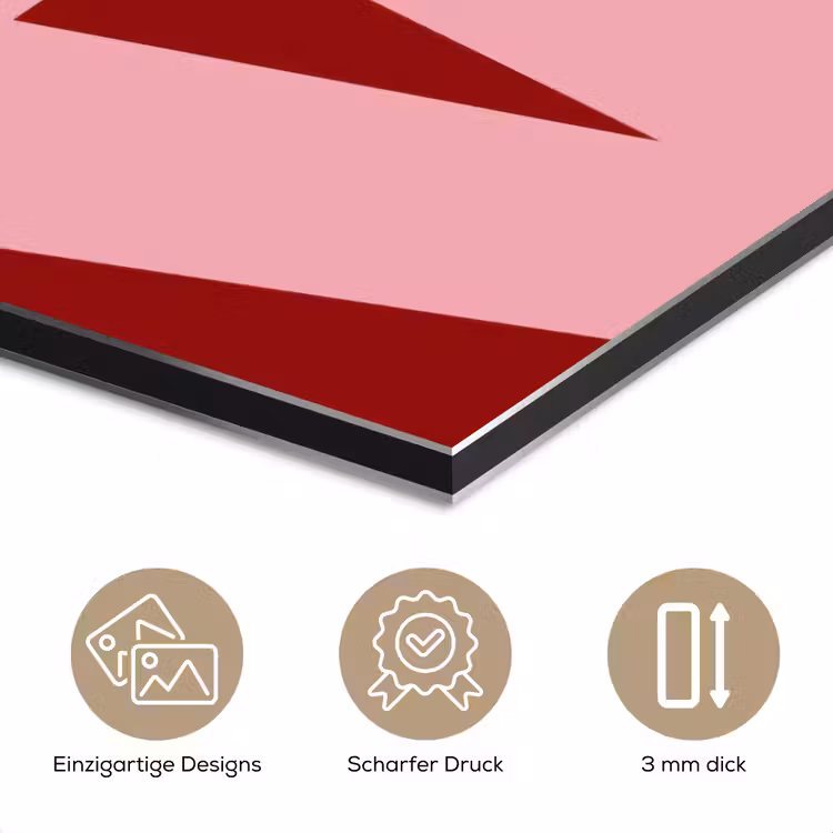 Love - Rood - Blokletters aluminium wit klein -closeup_DE